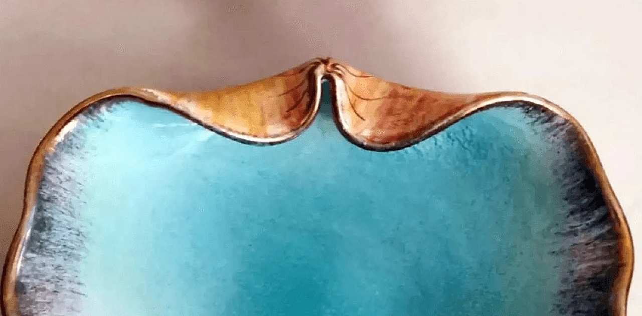 4 Shell-shaped ceramic ashtrays by Rometti Ceramiche Umbria, 1930s 7