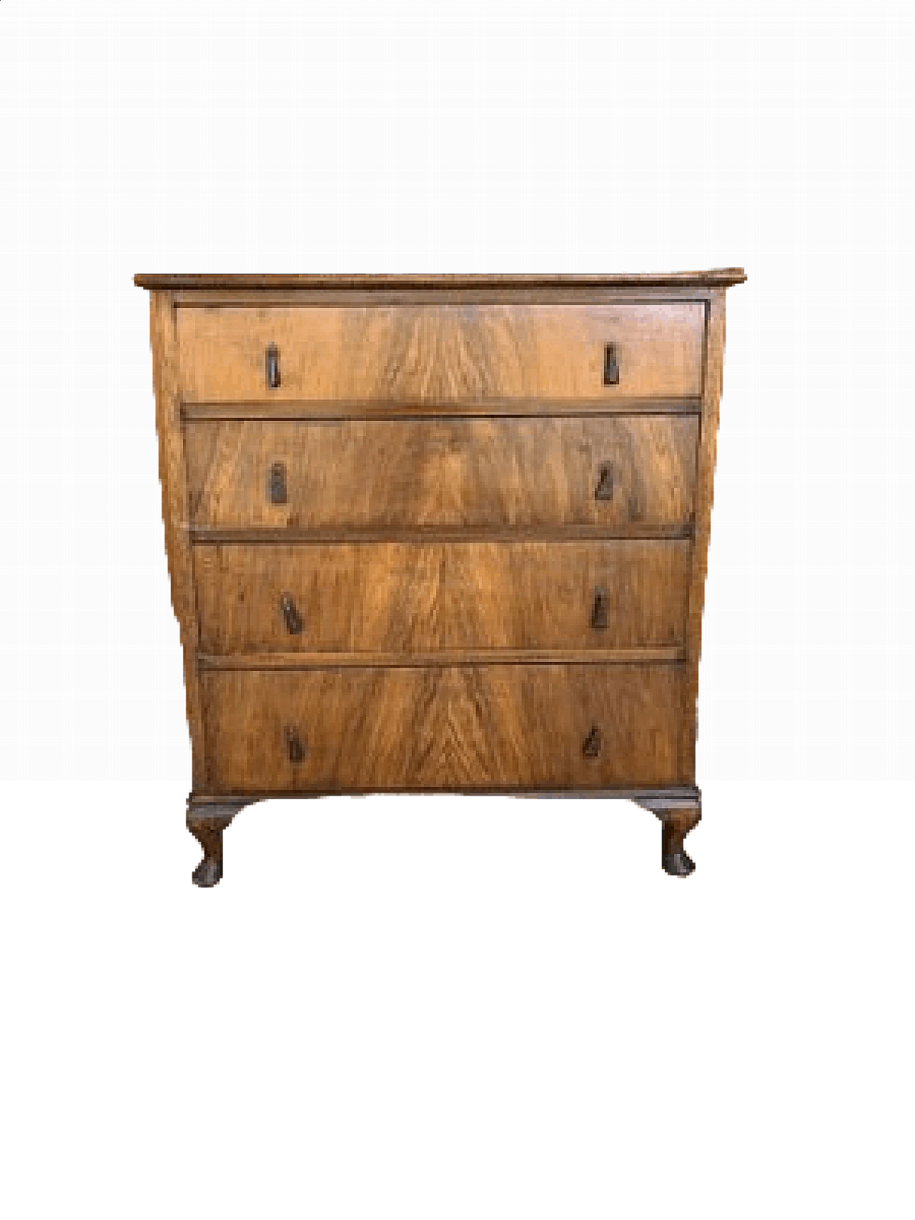 Walnut chest of drawers with four compartments, early 20th century 13