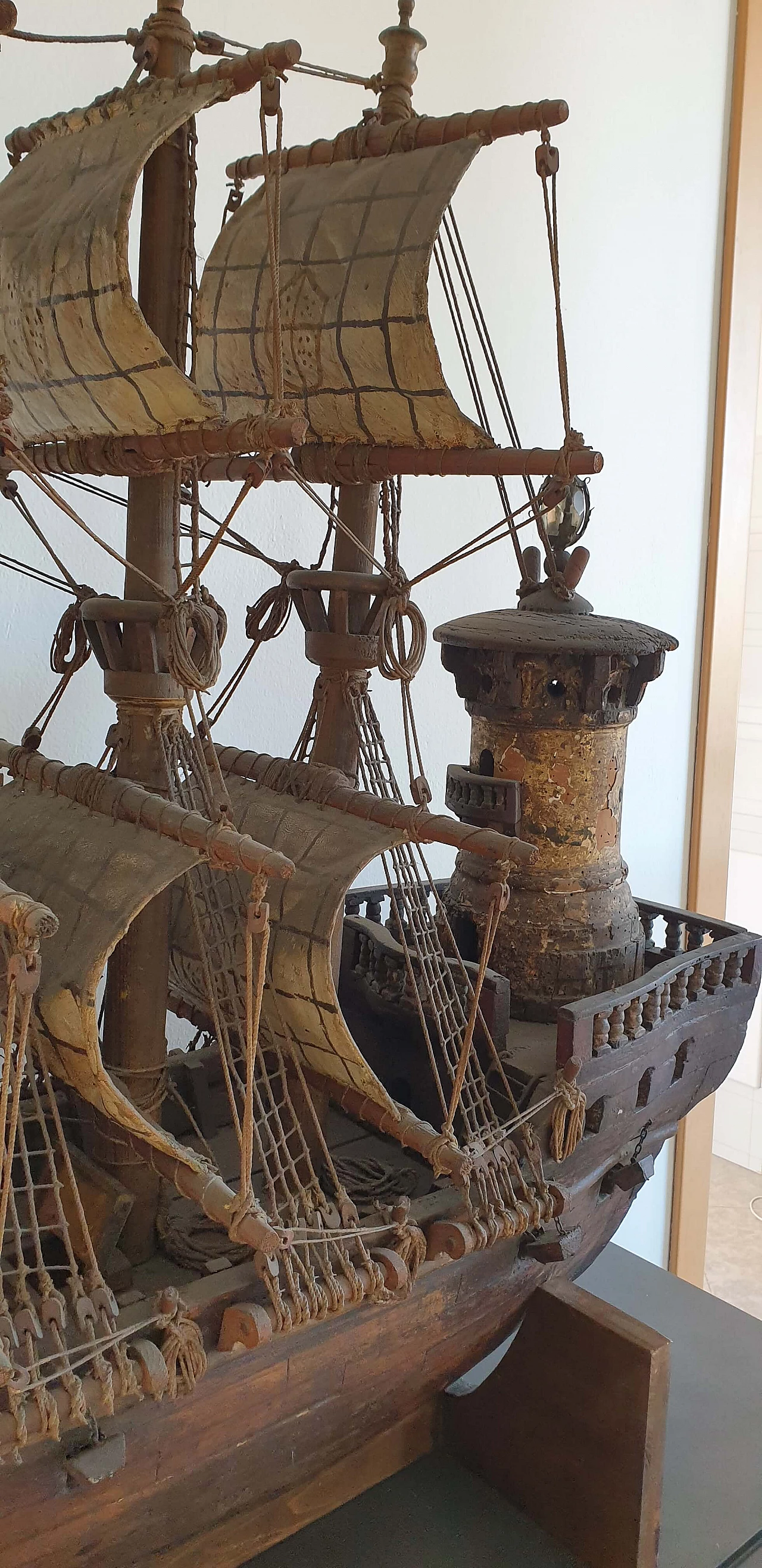 Louis XIV wooden model sailing ship, 17th century 5