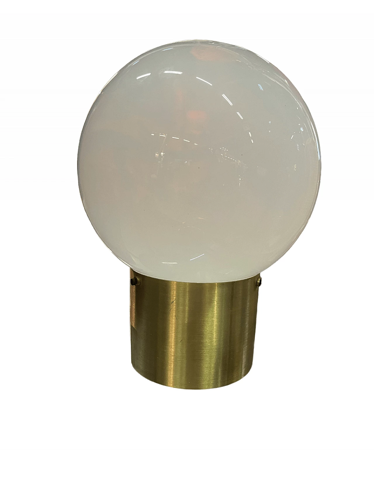 Lampada da tavolo in vetro e metallo di Stilux, anni '70 9