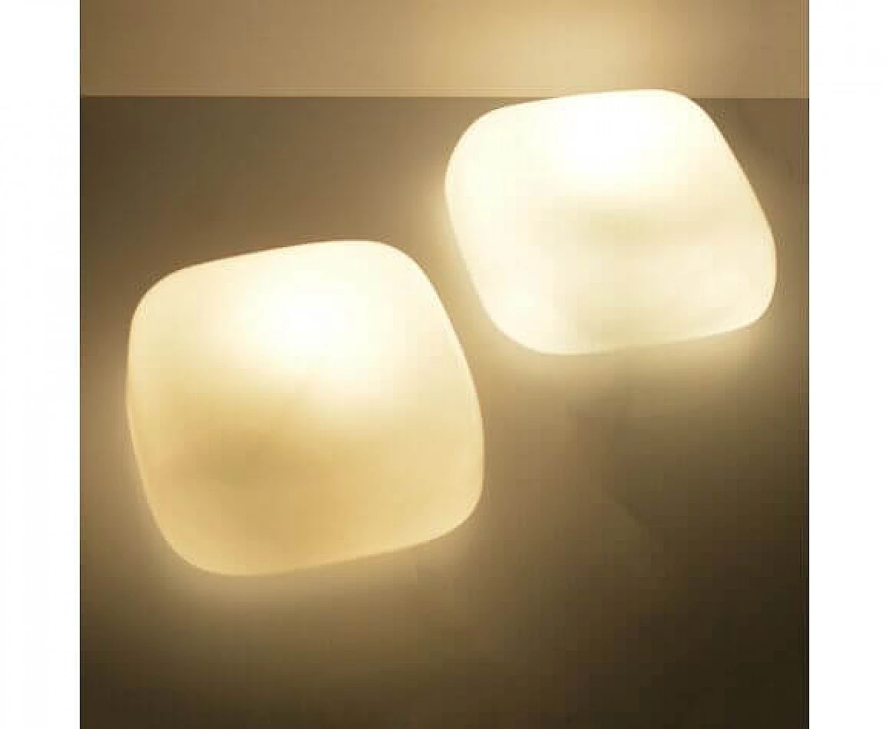 Pair of Ote-2 ceiling lights for Foton, 1970s 10