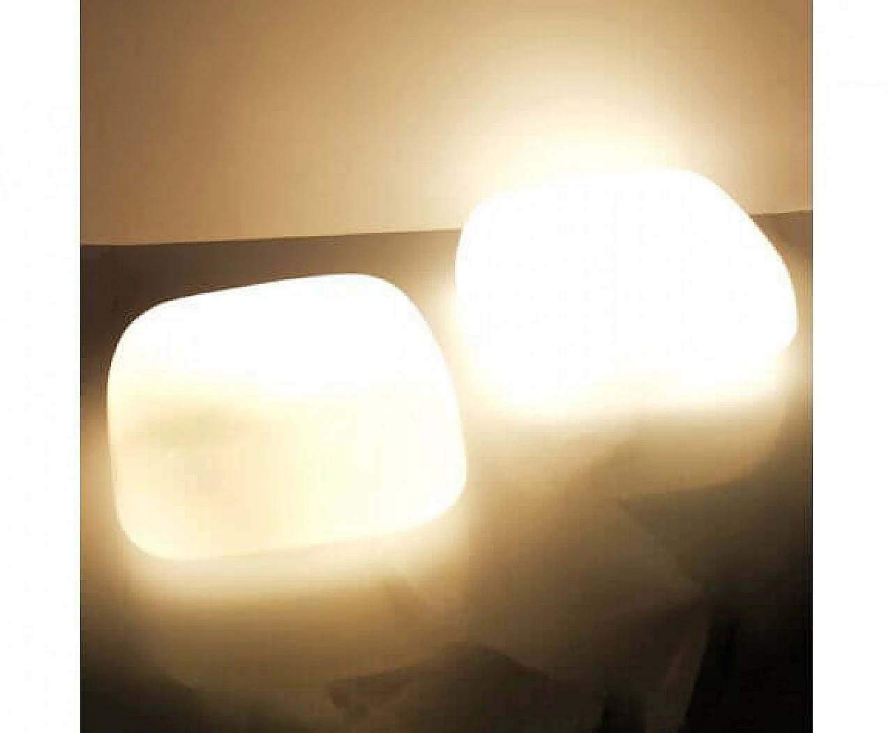 Pair of Ote-2 ceiling lights for Foton, 1970s 11