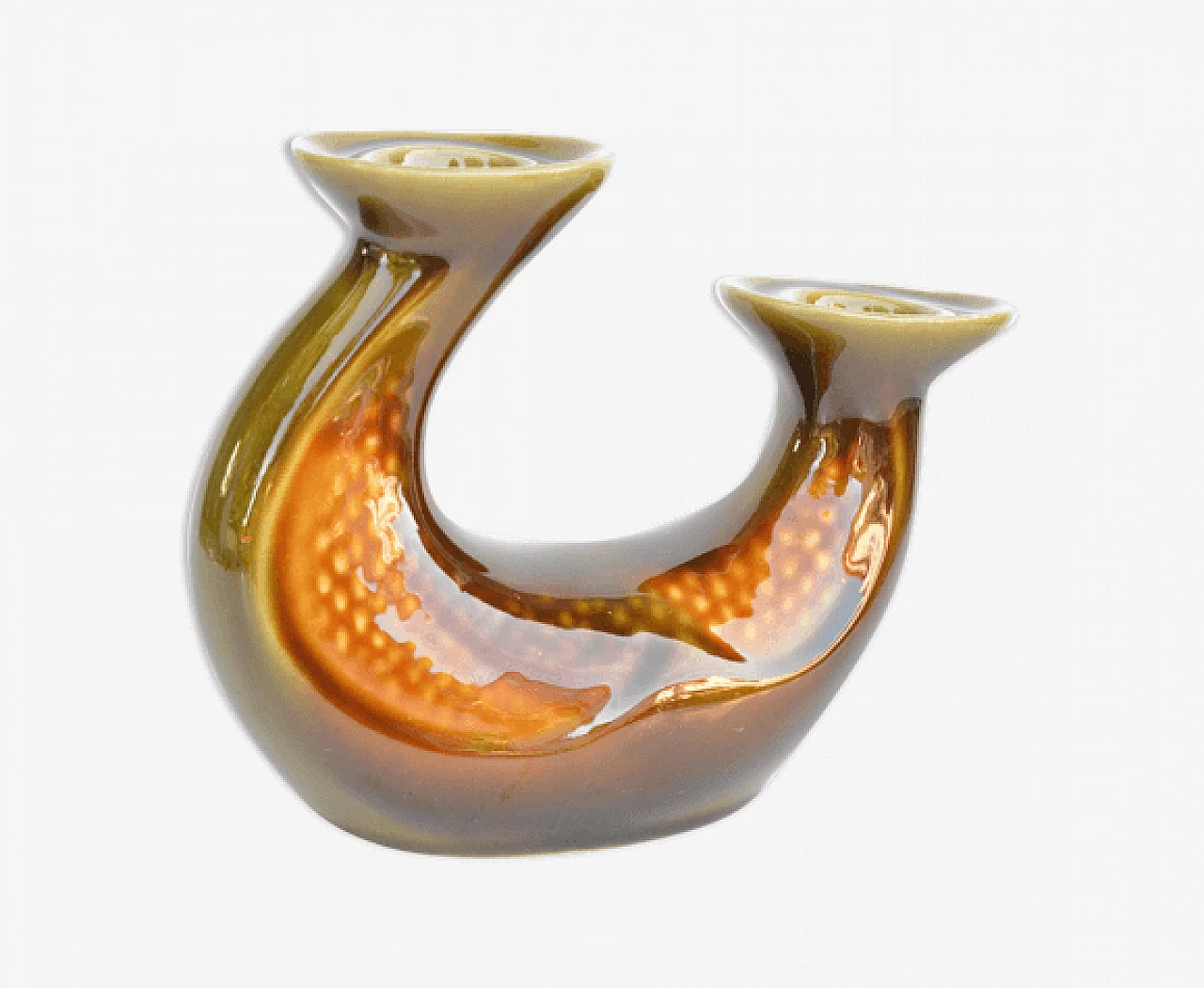 Ceramic candlestick for Ditmar Urbach, 1960s 1