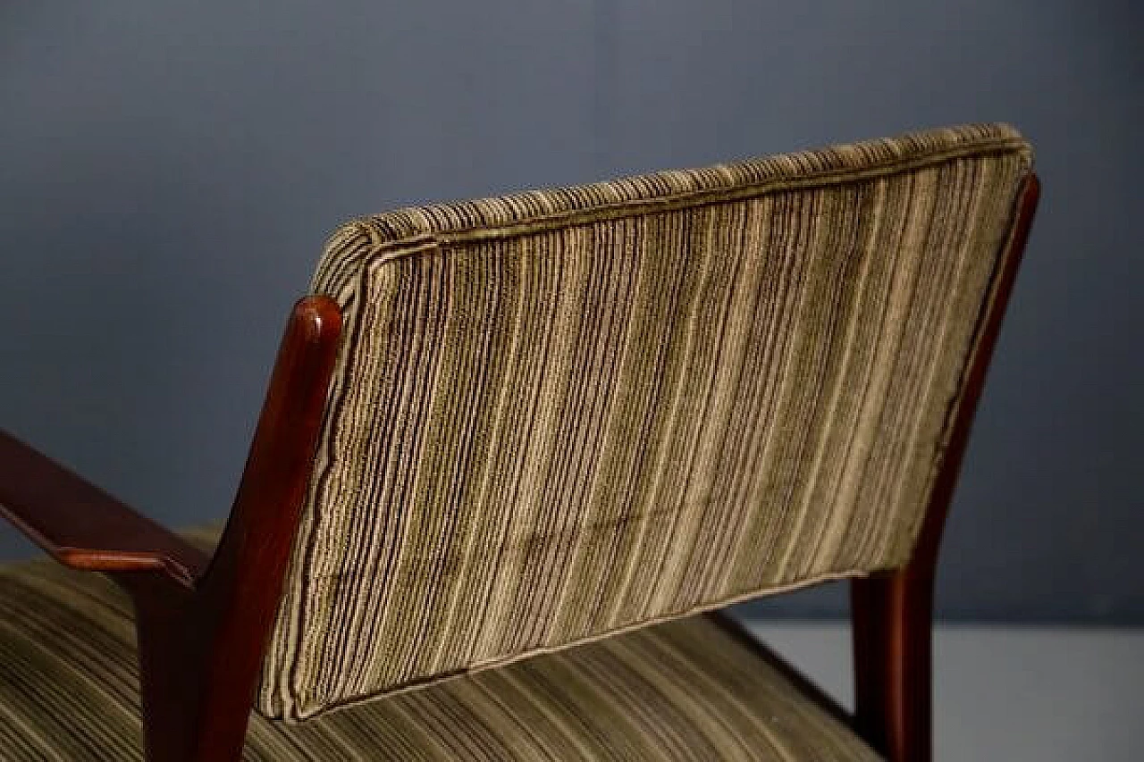 Pair of velvet armchairs, 1950s 4