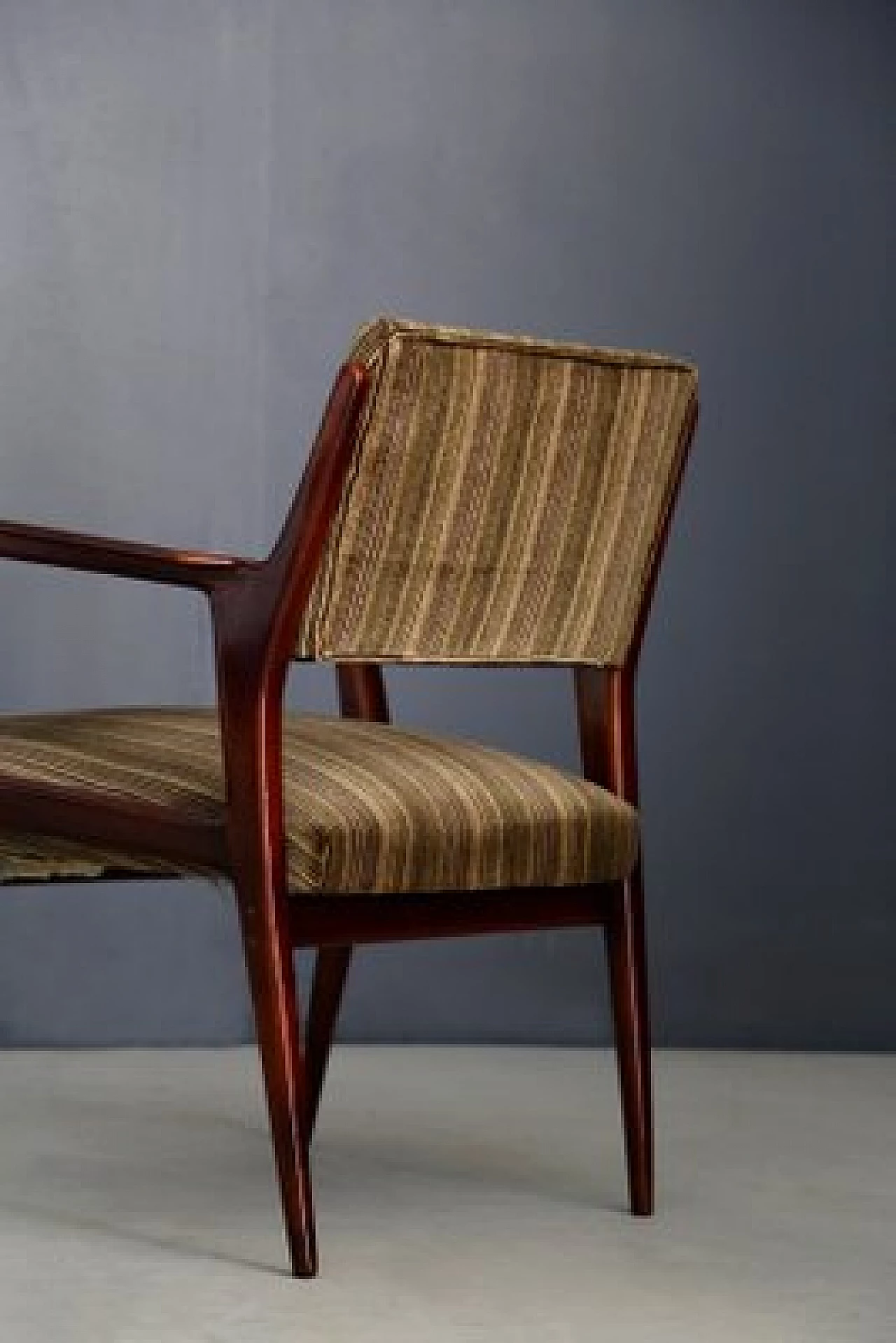 Pair of velvet armchairs, 1950s 7