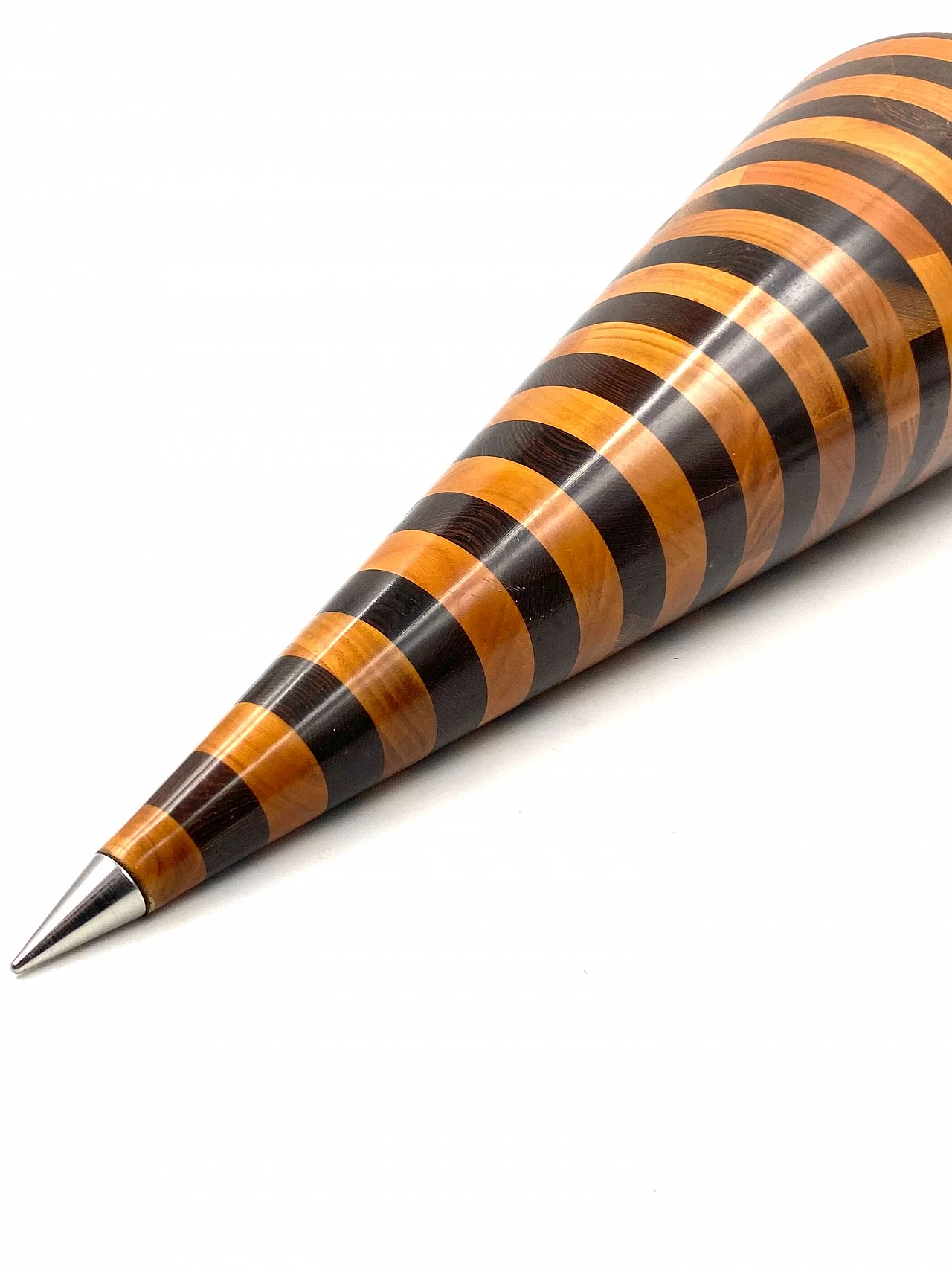 Conical solid wood sculpture by Salmistraro, 1970s 13