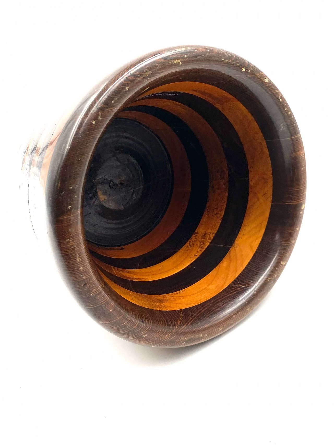 Conical solid wood sculpture by Salmistraro, 1970s 15