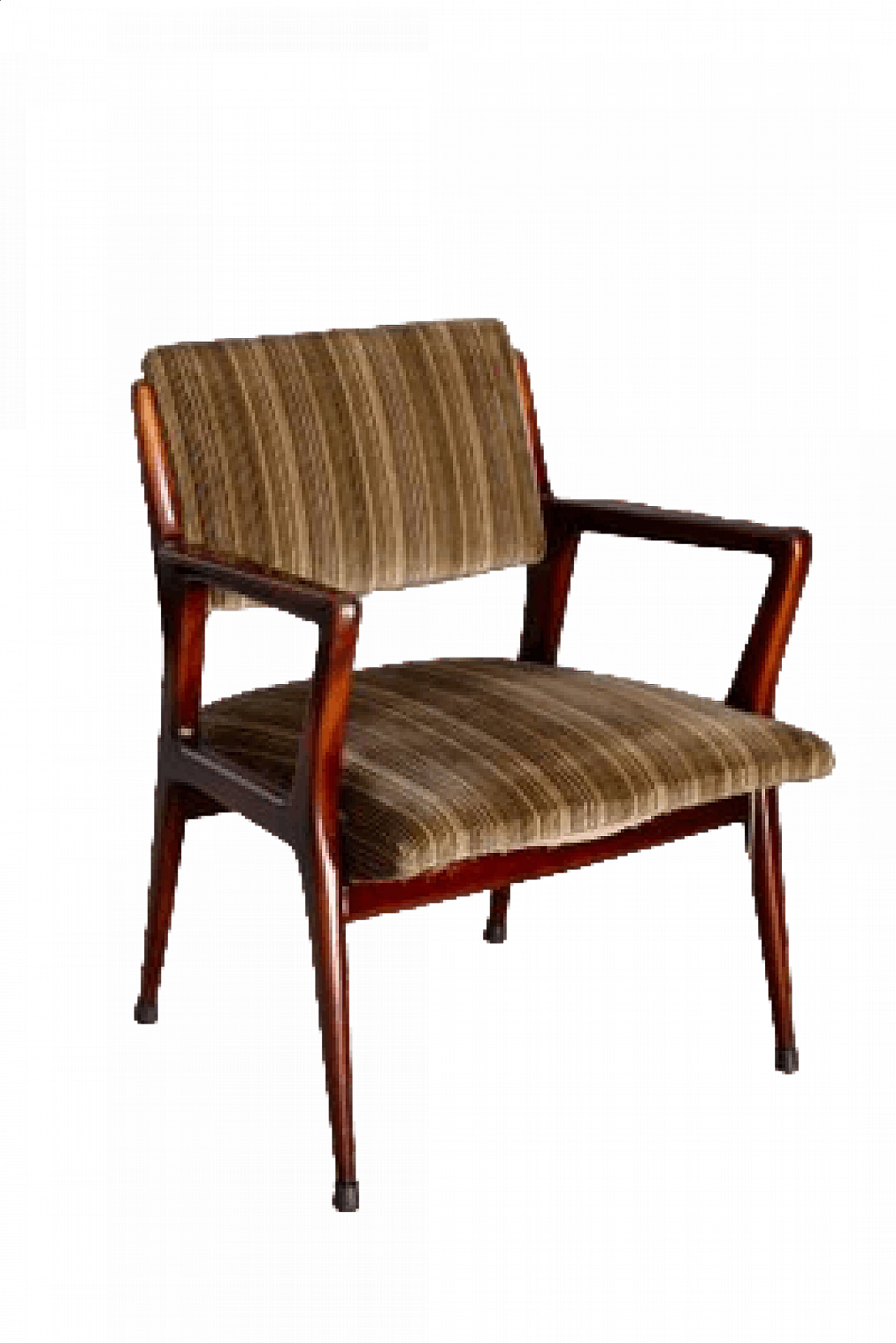 Pair of velvet armchairs, 1950s 9