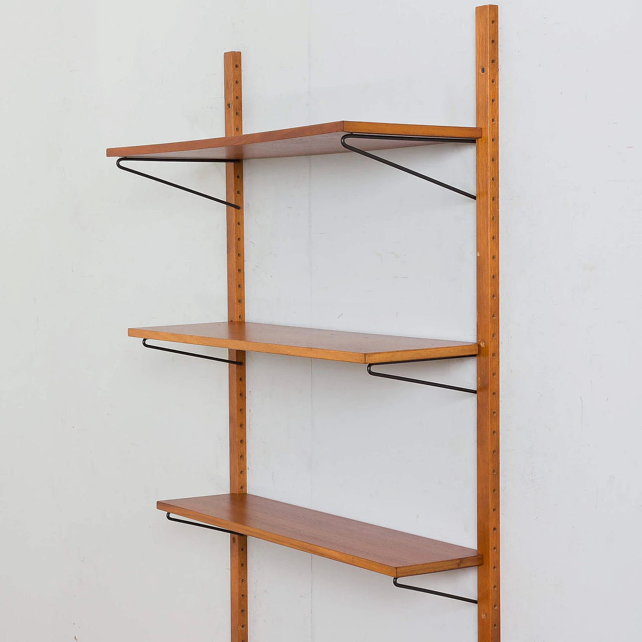 Modular Danish teak shelving system wall unit in Cadovius Sorensen style, 1960s 8