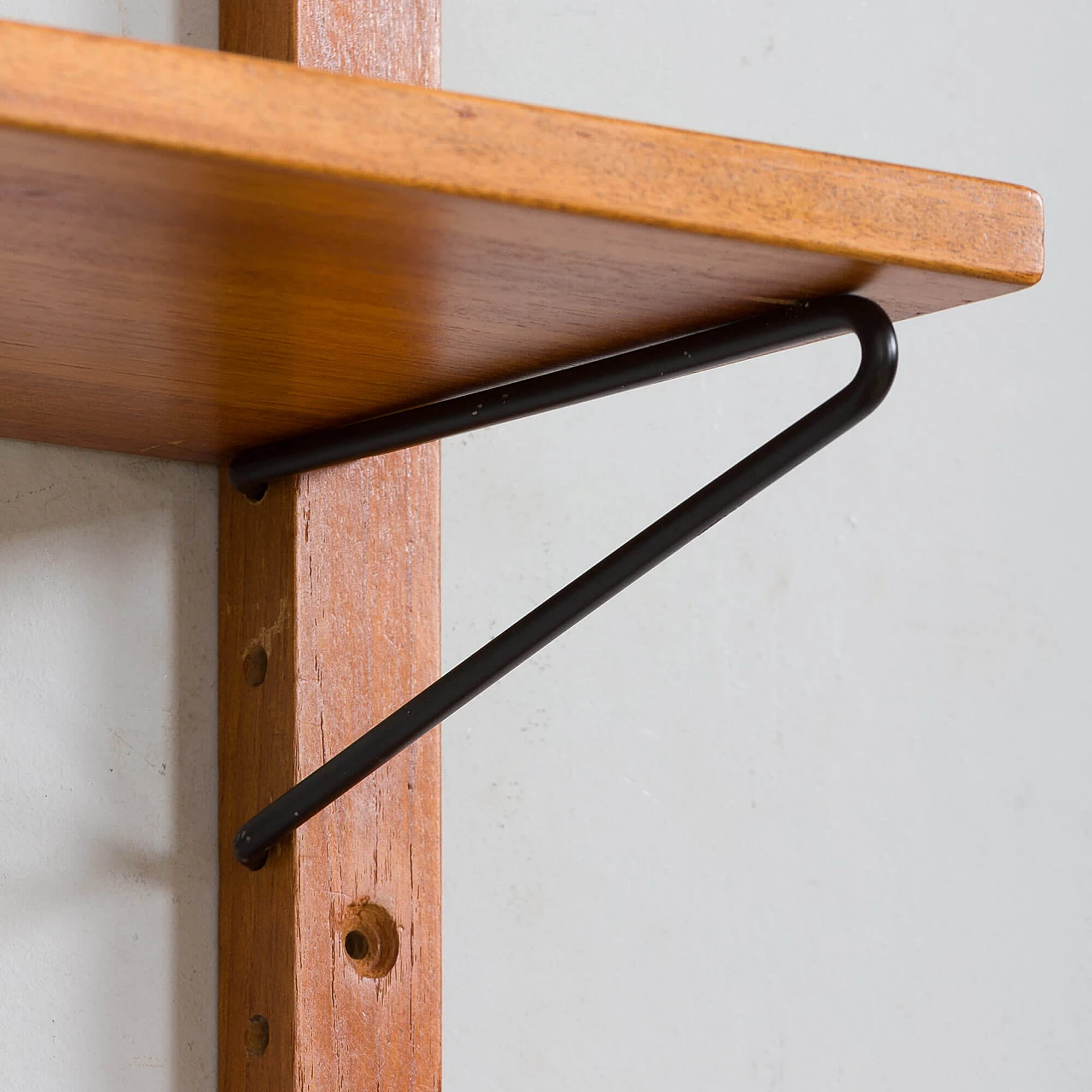 Modular Danish teak shelving system wall unit in Cadovius Sorensen style, 1960s 11