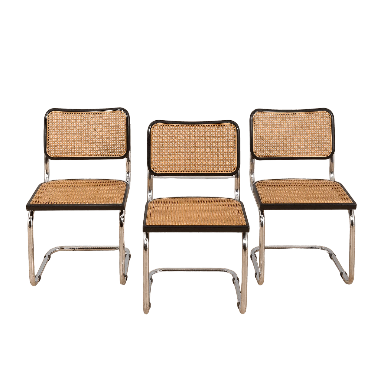 3 Cesca chairs by Marcel Breuer, 1970s 16