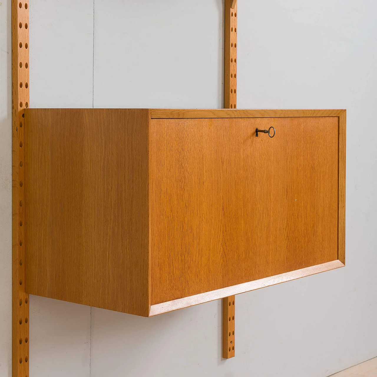 Oak wall cabinet with secretaire by Poul Cadovious, 1960s 5