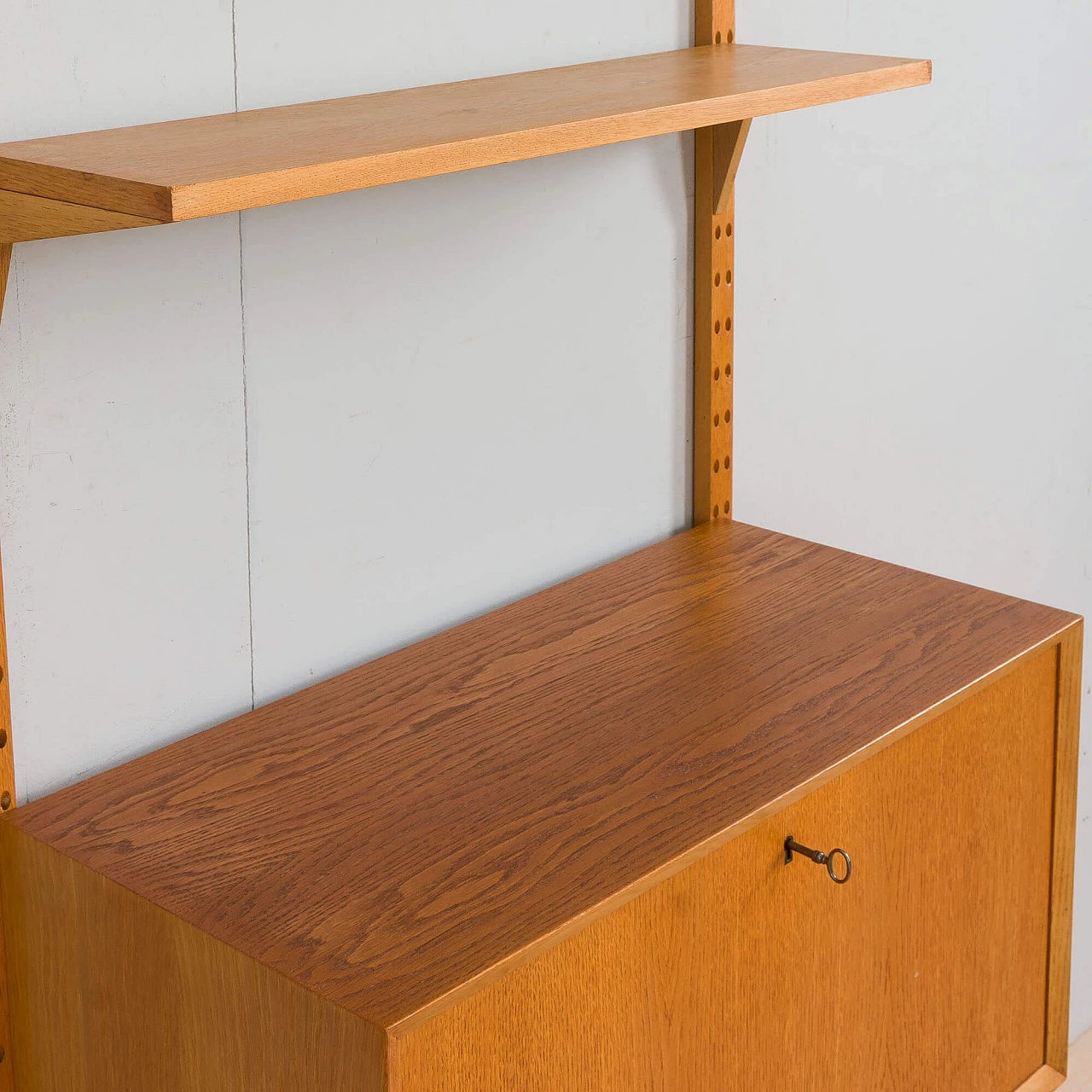 Oak wall cabinet with secretaire by Poul Cadovious, 1960s 7