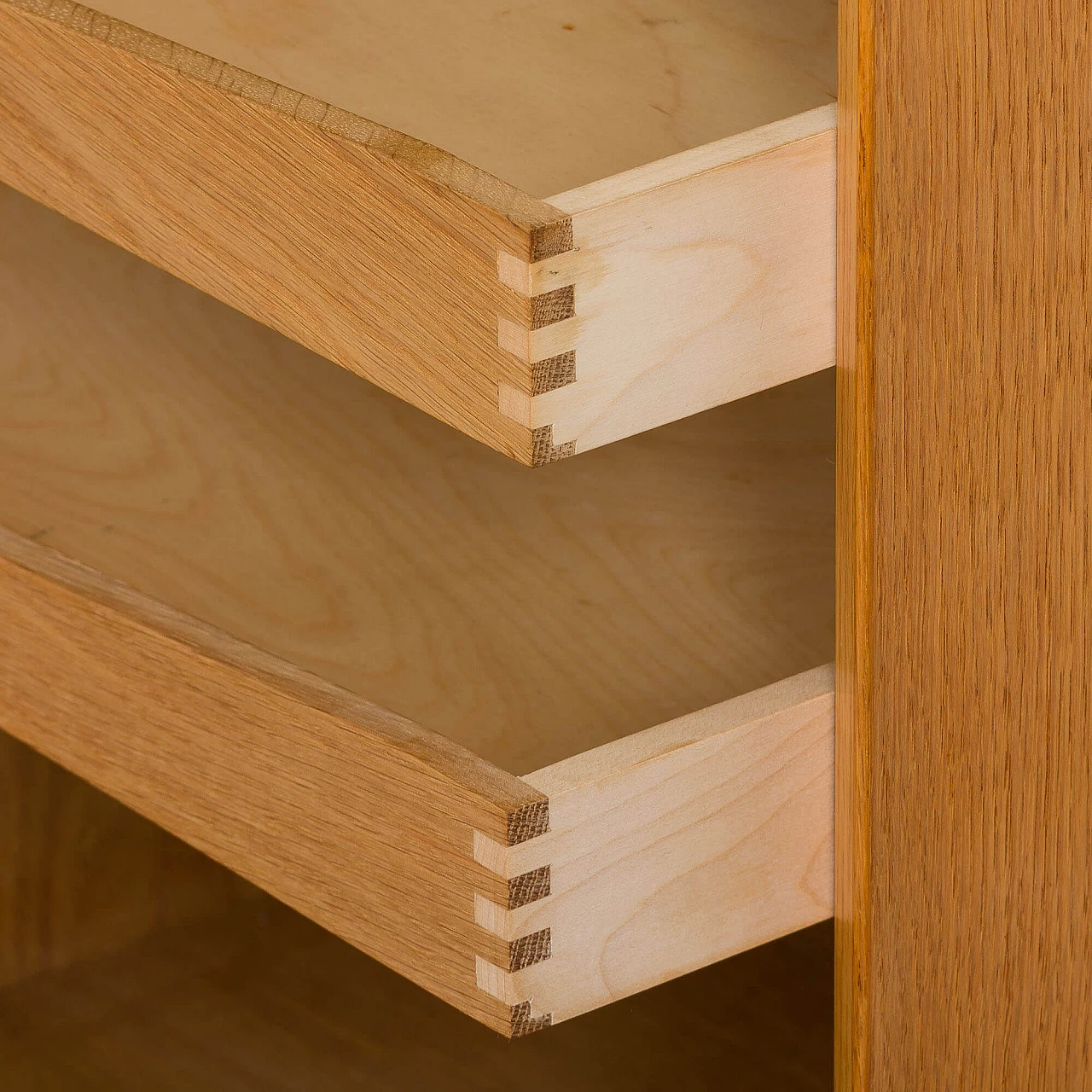 Oak wall cabinet with secretaire by Poul Cadovious, 1960s 11