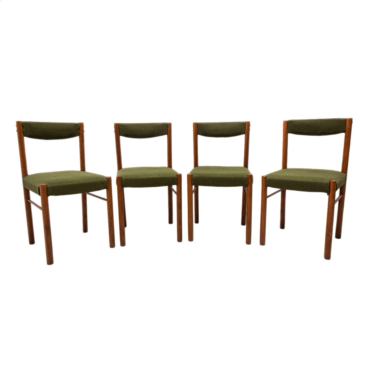 4 Scandinavian-style beech dining chairs, 1980s 17