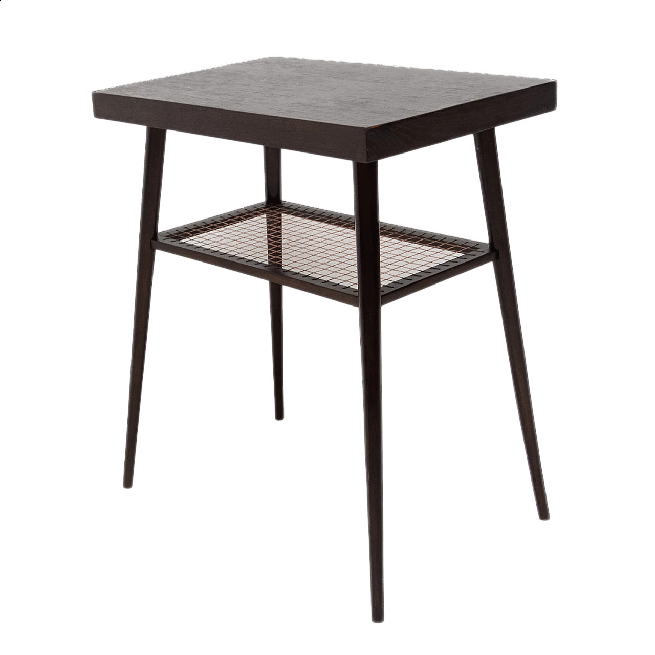 Tavolo in legno di quercia scuro di Dřevopodnik Holešov, anni '60 16