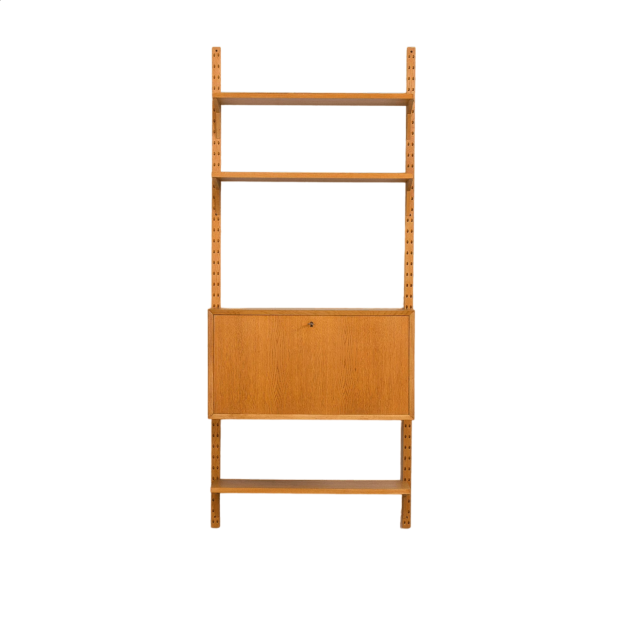 Oak wall cabinet with secretaire by Poul Cadovious, 1960s 22