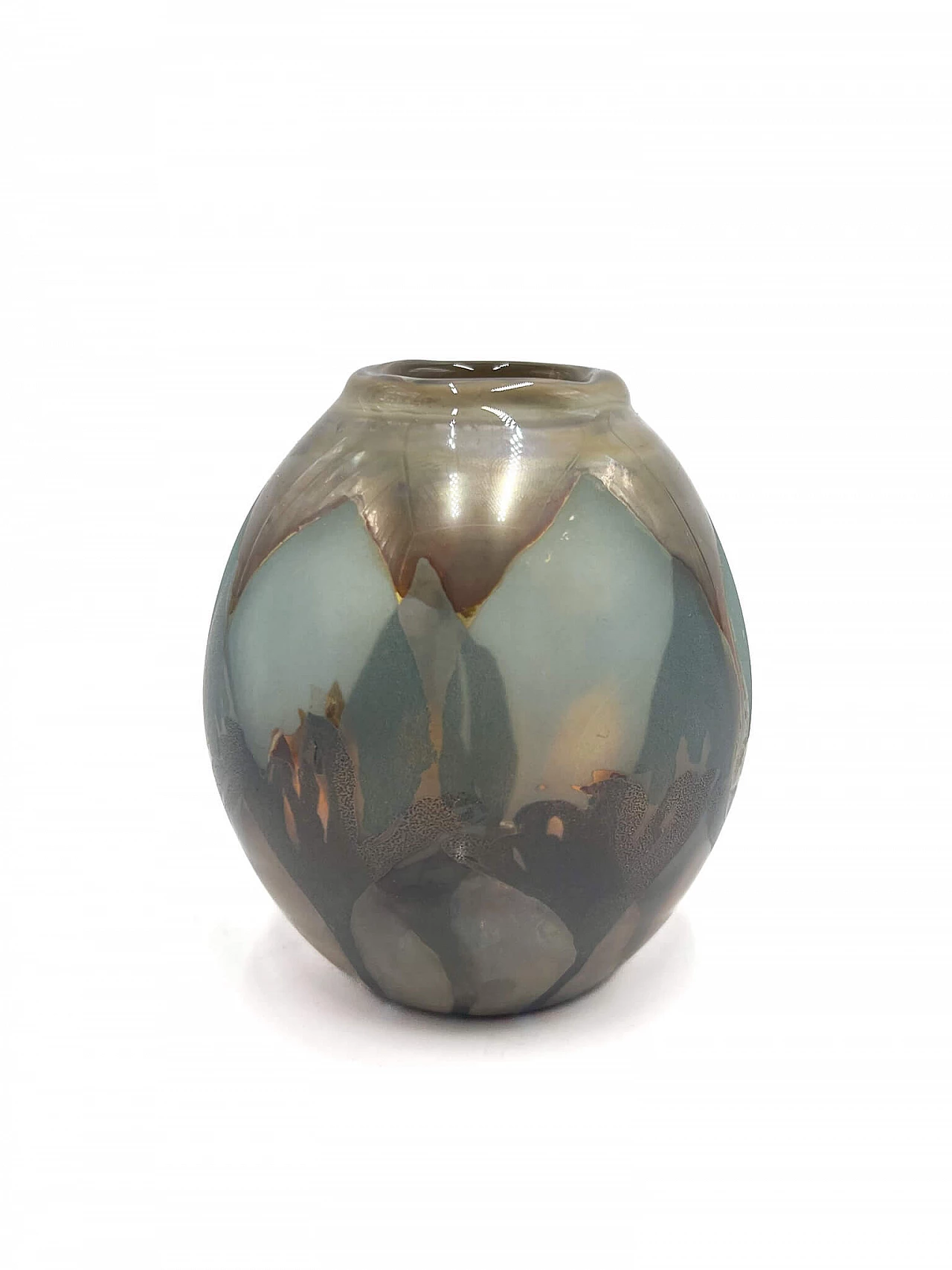 Vaso in vetro di Vera Walther, anni '80 1