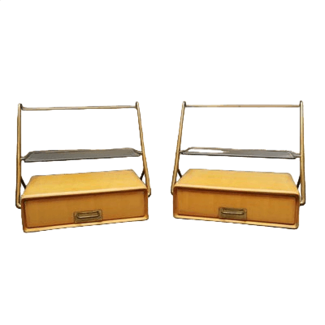 Pair of nightstands by Silvio Cavatorta, 1950s 9