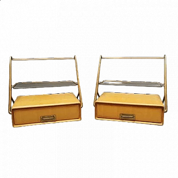 Pair of nightstands by Silvio Cavatorta, 1950s
