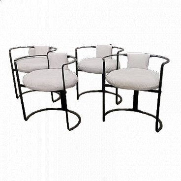 4 Iron chairs for Harcadia, 1970s