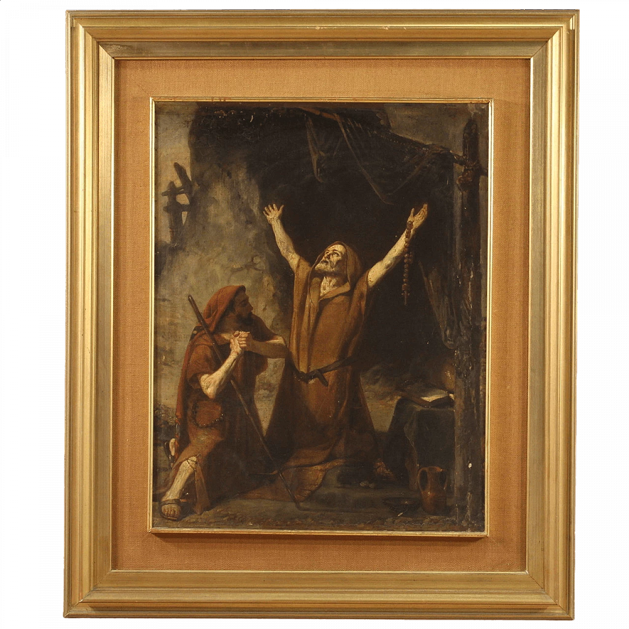 The Vision of Saint Anthony Abbot, oil on canvas, 19th century 13