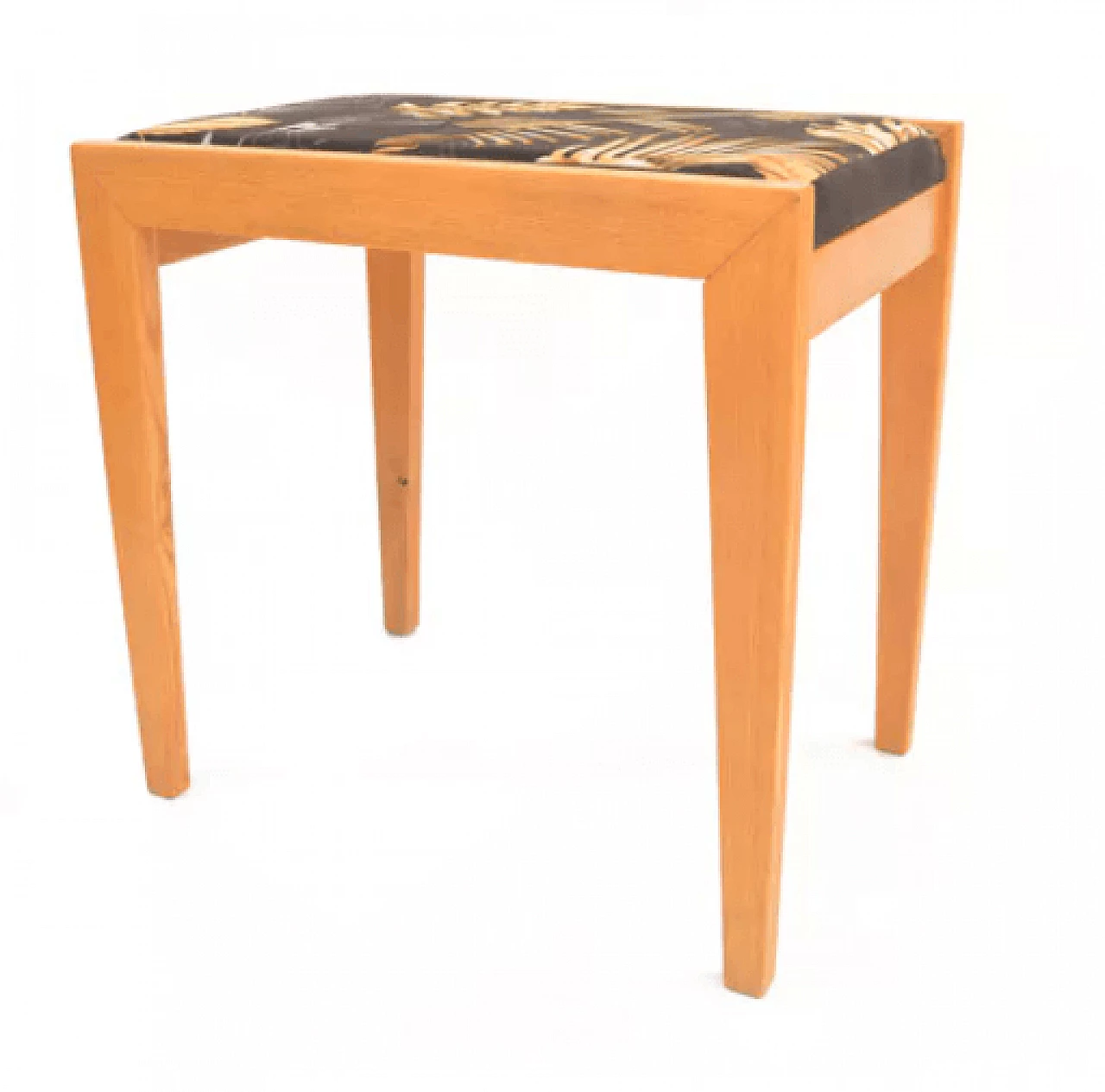 Wooden stool by K. Musil, 1960s 3