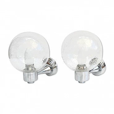 Pair of wall lights by Karl Lenz, 1980s