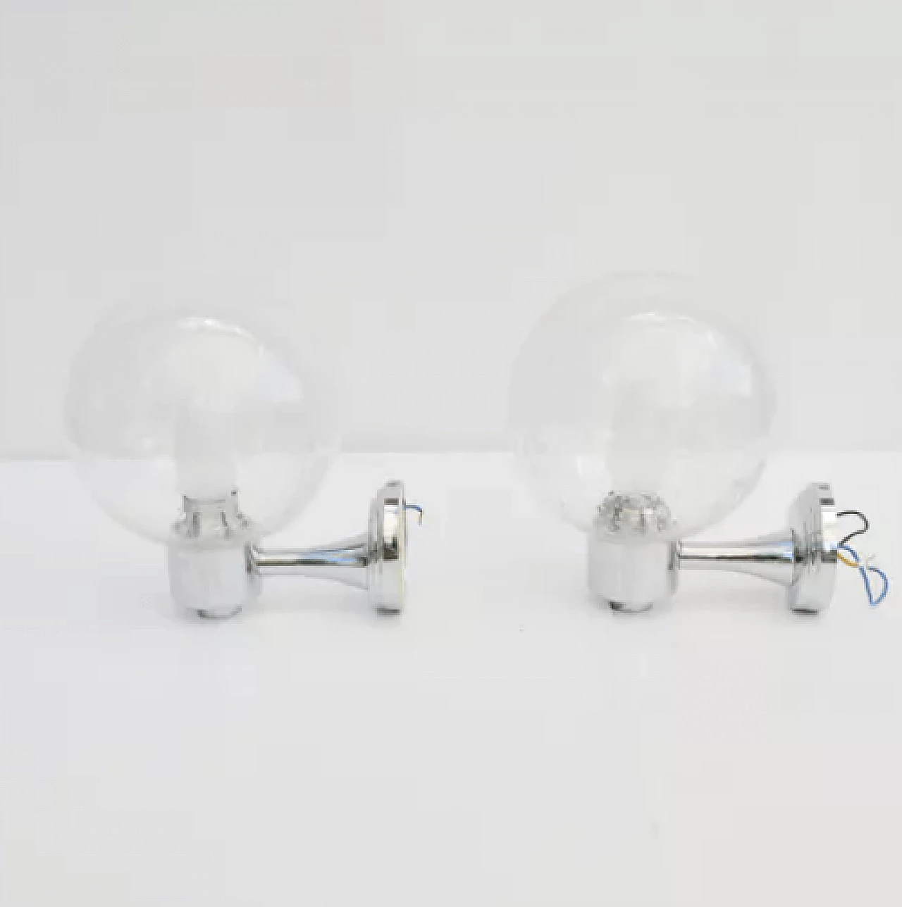 Pair of wall lights by Karl Lenz, 1980s 3