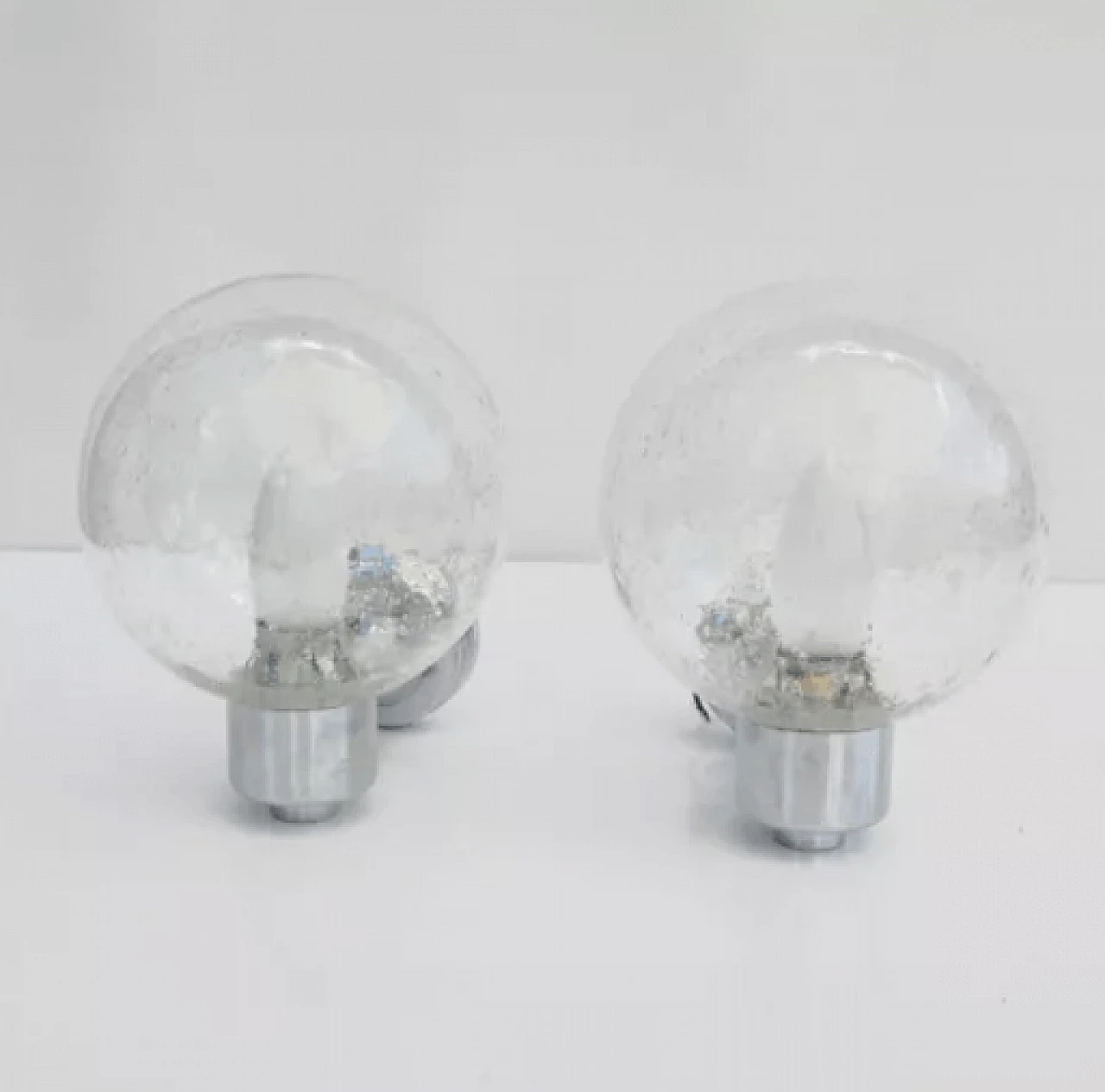 Pair of wall lights by Karl Lenz, 1980s 4