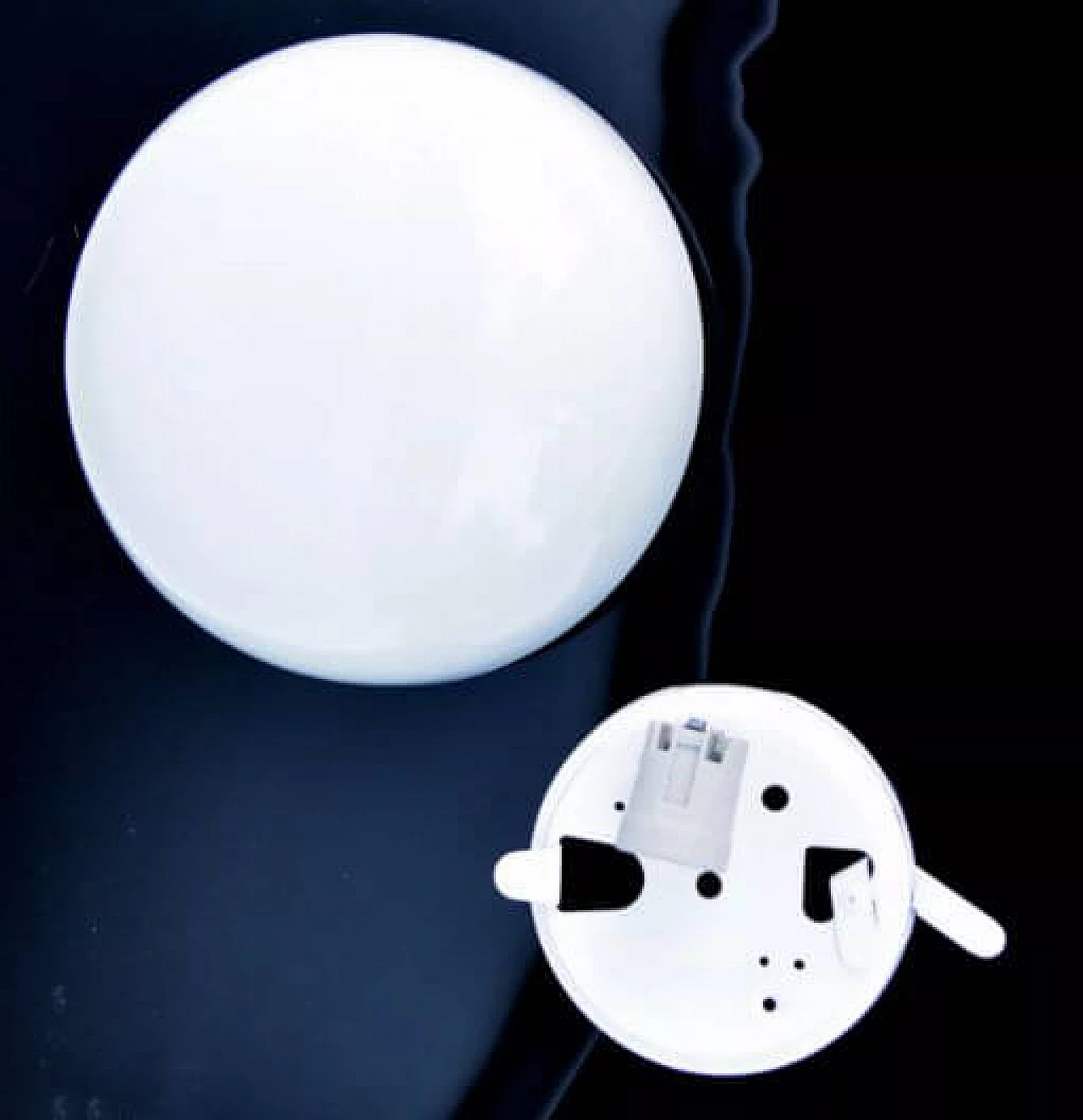 Pair of OTE 4 ceiling lamps by FOTON Light-Sensitive Materials Factory, 1980s 6