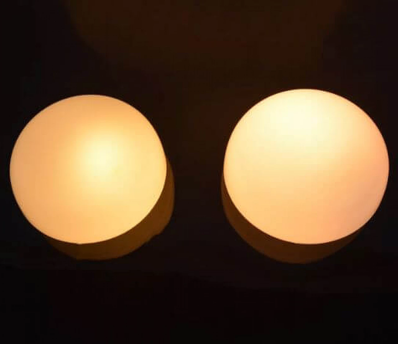 Pair of OTE 4 ceiling lamps by FOTON Light-Sensitive Materials Factory, 1980s 8