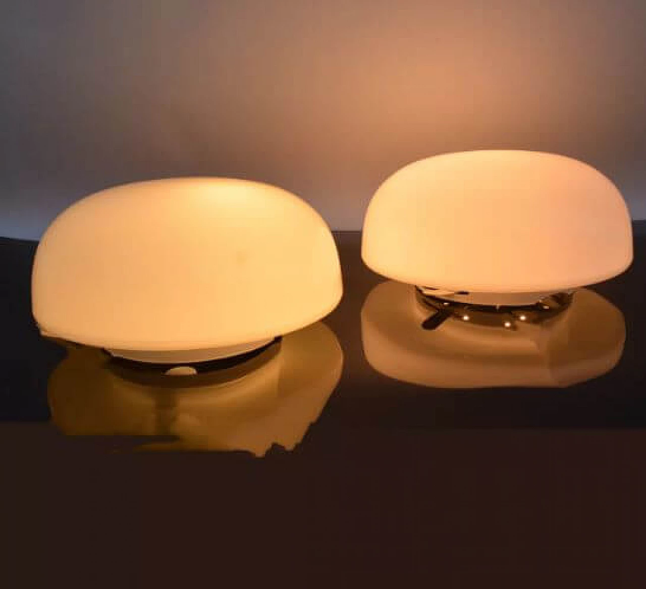 Pair of OTE 4 ceiling lamps by FOTON Light-Sensitive Materials Factory, 1980s 9