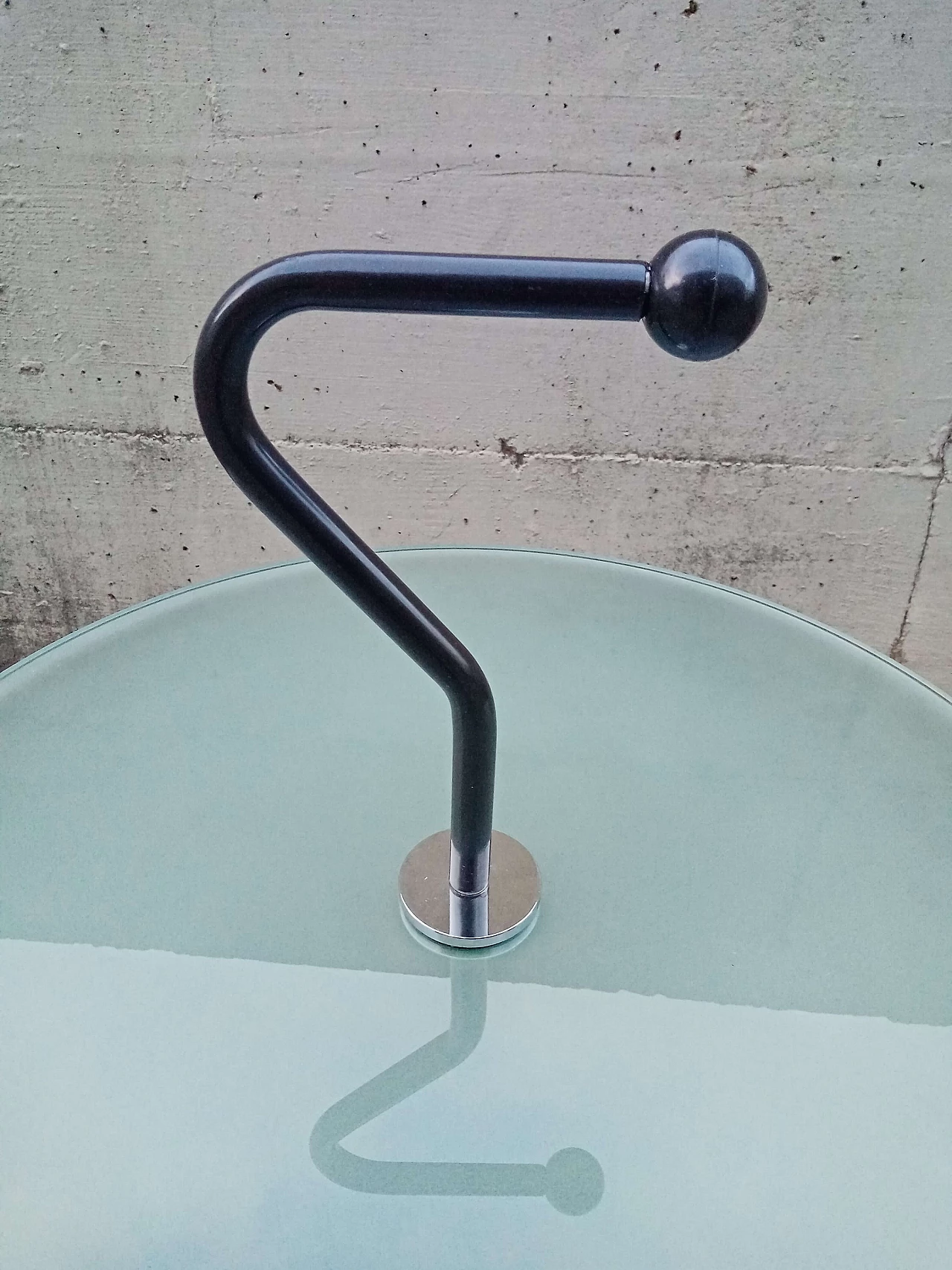 Round metal and glass side table by Carlo Bimbi, 1980s 2