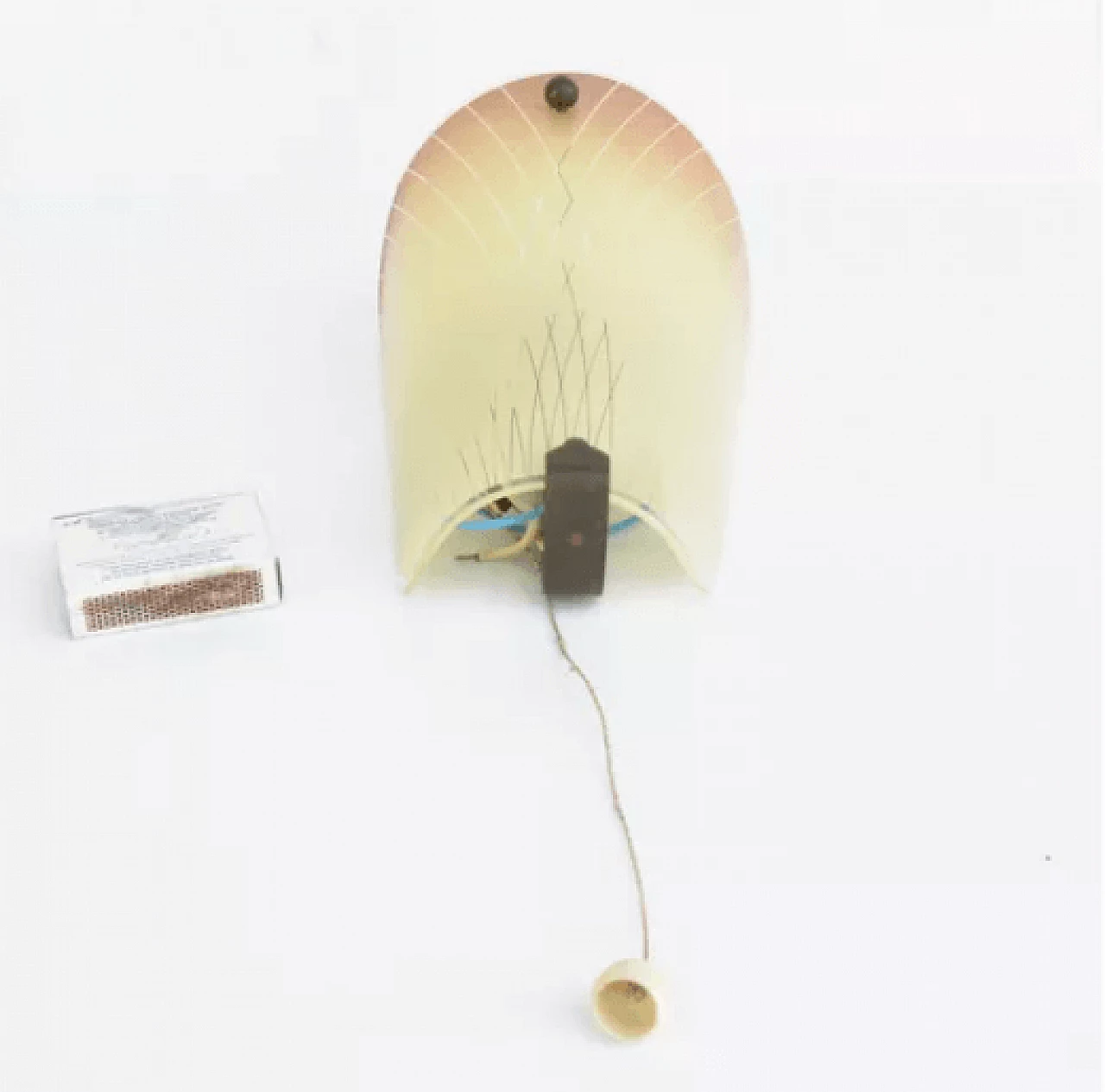 Single wall lamp in glass and brass by AKA Leuchten, 1950s 3