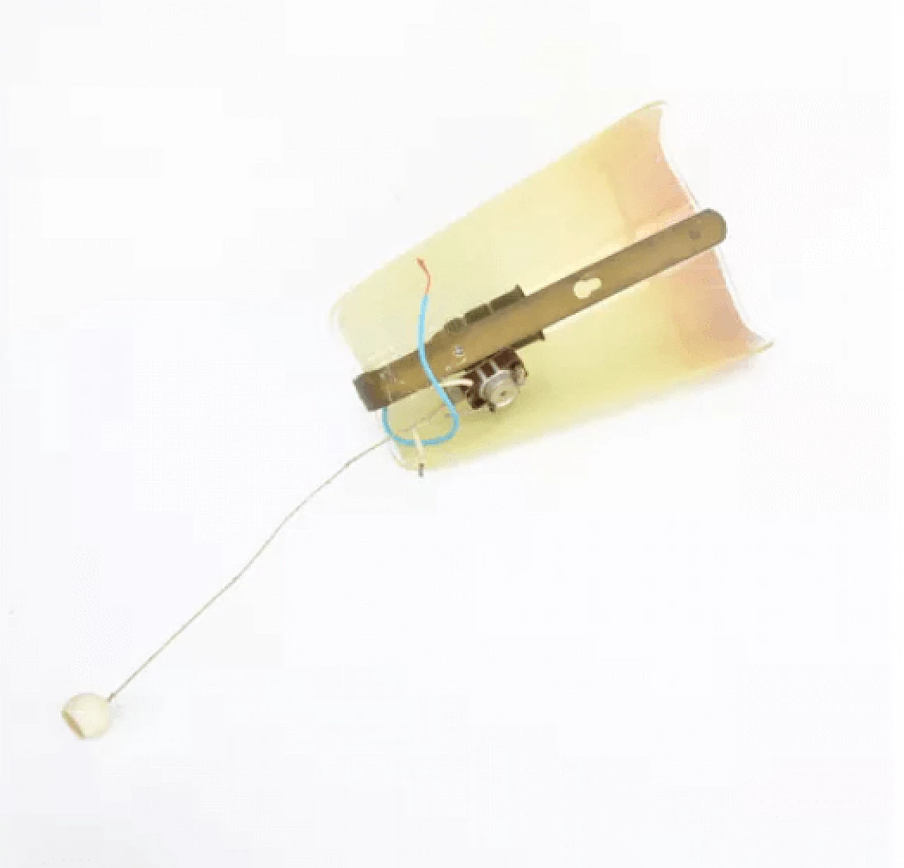 Single wall lamp in glass and brass by AKA Leuchten, 1950s 4