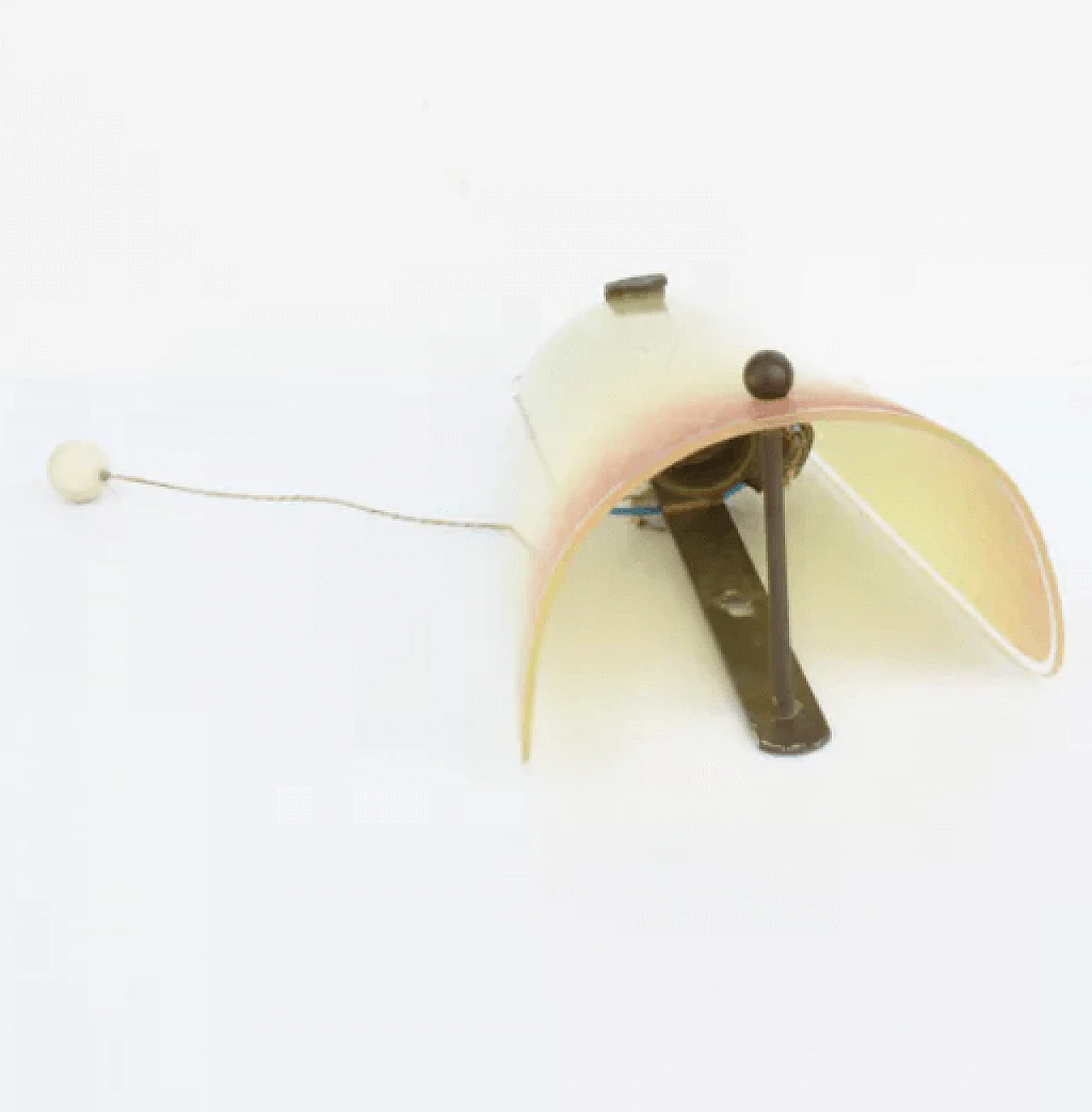Single wall lamp in glass and brass by AKA Leuchten, 1950s 5