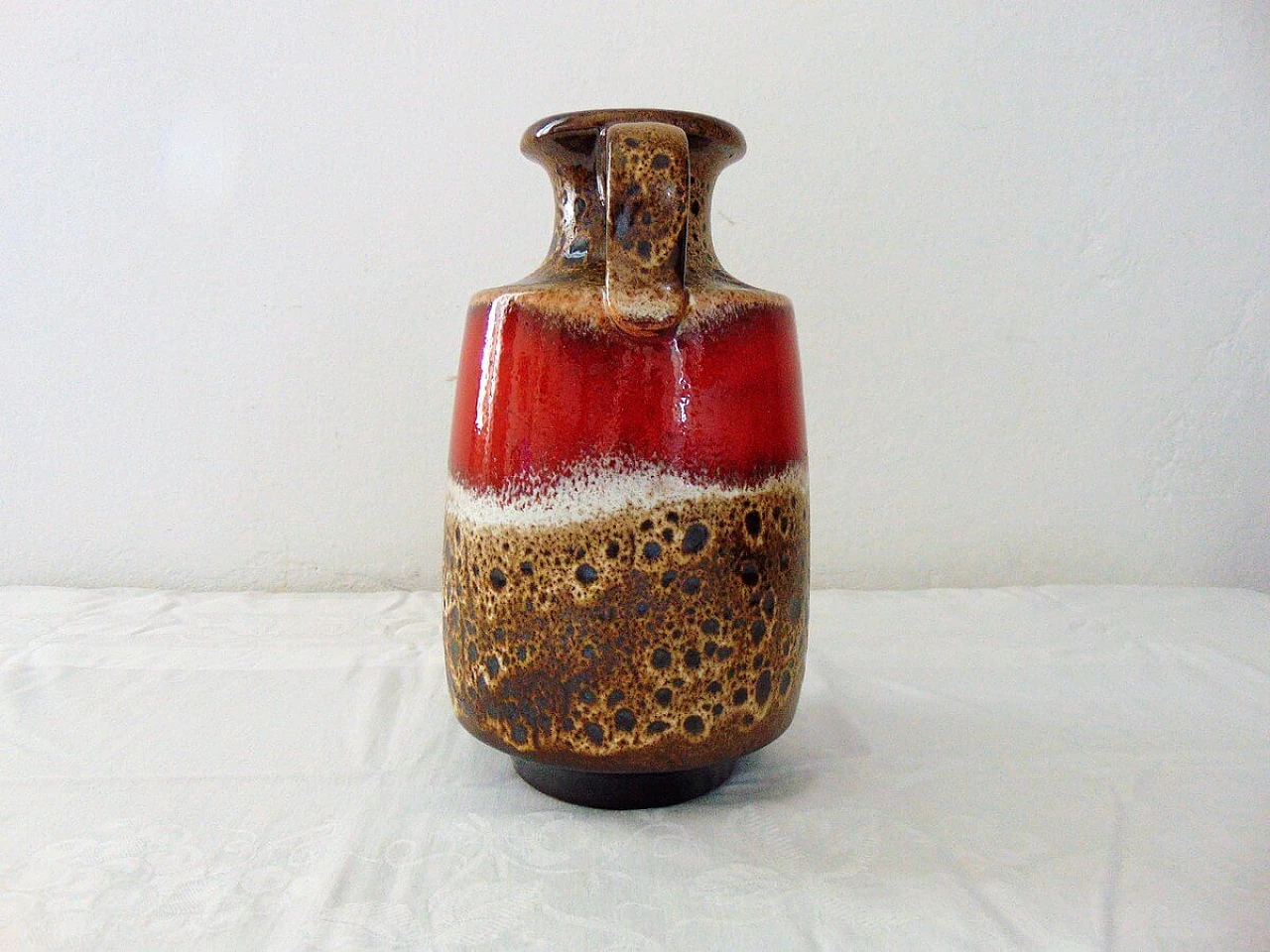 Vaso in terracotta e ceramica per West Germany, anni '70 2