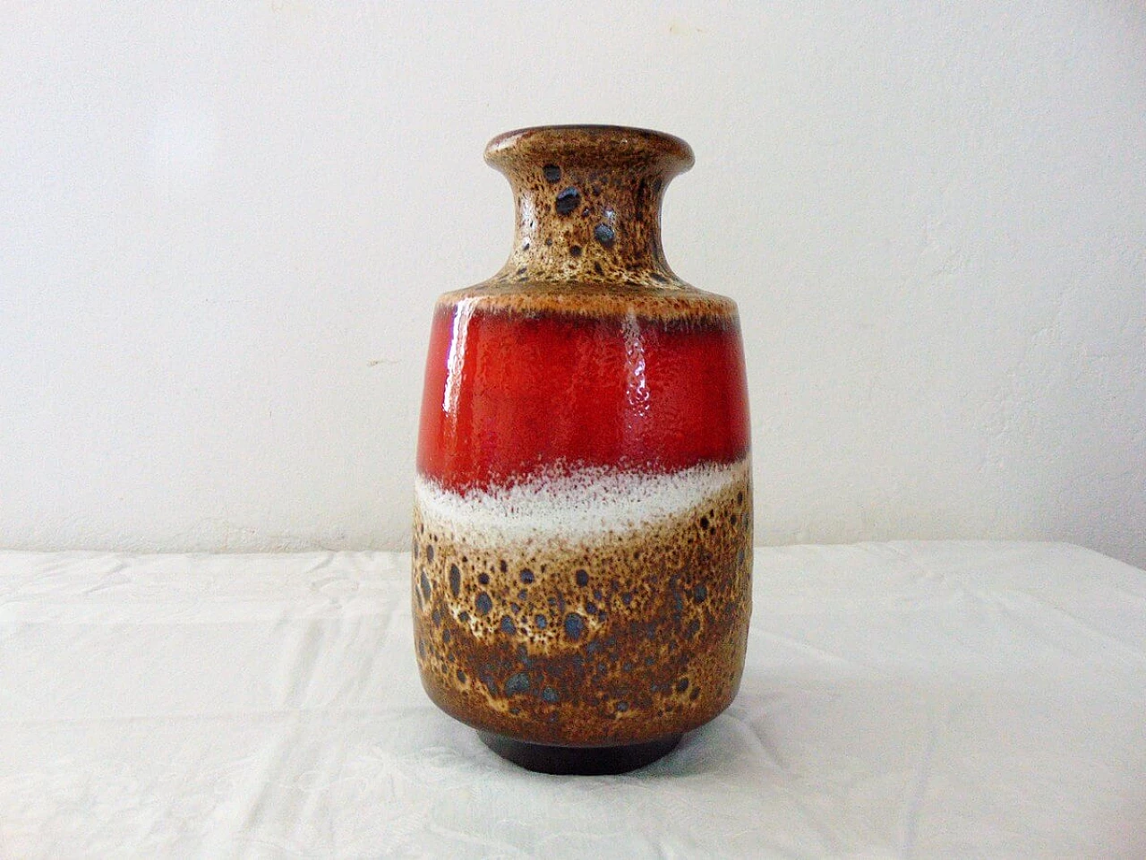 Vaso in terracotta e ceramica per West Germany, anni '70 4