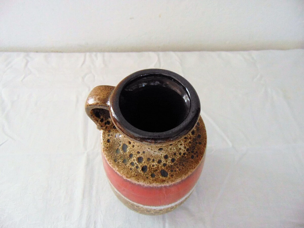 Vaso in terracotta e ceramica per West Germany, anni '70 5