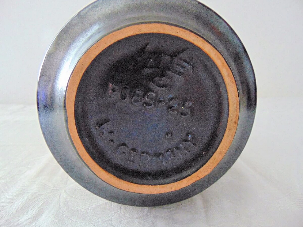 Vaso in terracotta e ceramica per West Germany, anni '70 6