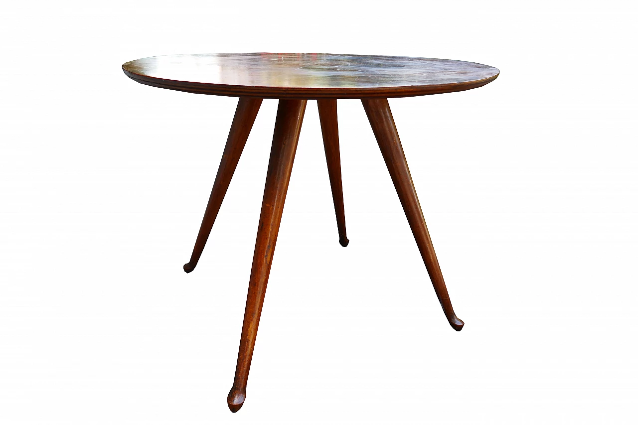 Wooden coffee table by Osvaldo Borsani, 1950s 2