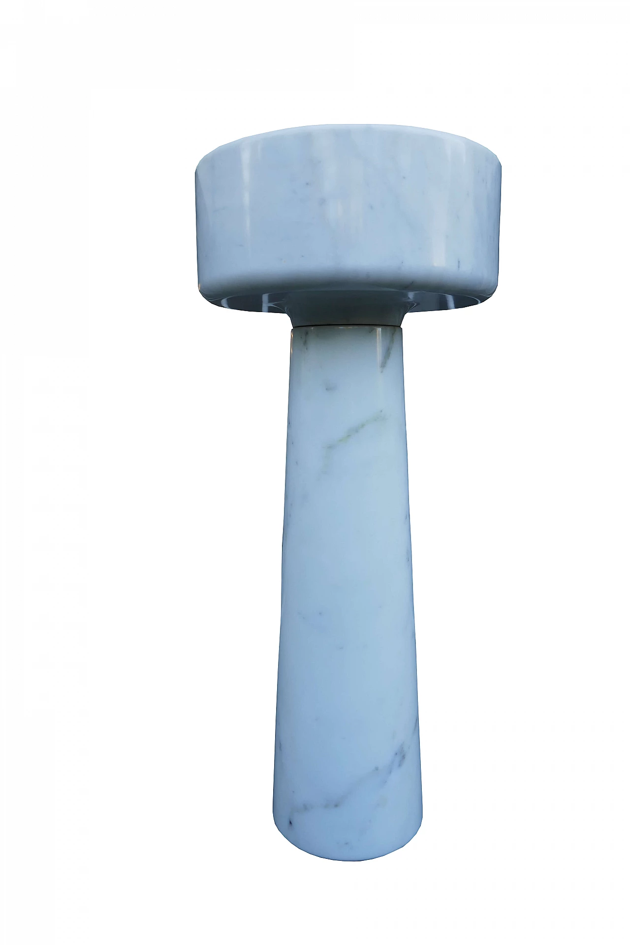 Carrara marble planter by Angelo Mangiarotti, 1970 1