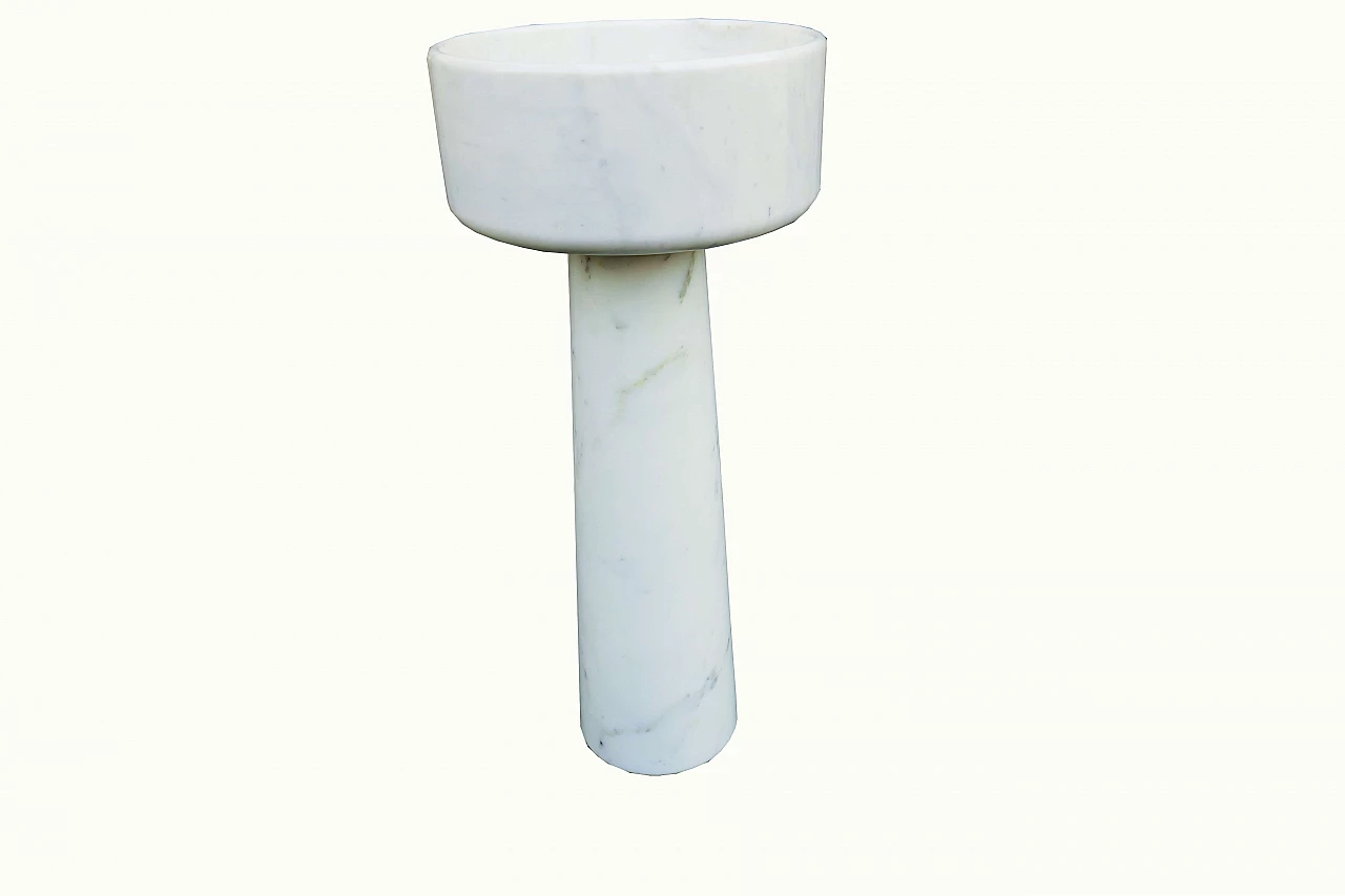 Carrara marble planter by Angelo Mangiarotti, 1970 6