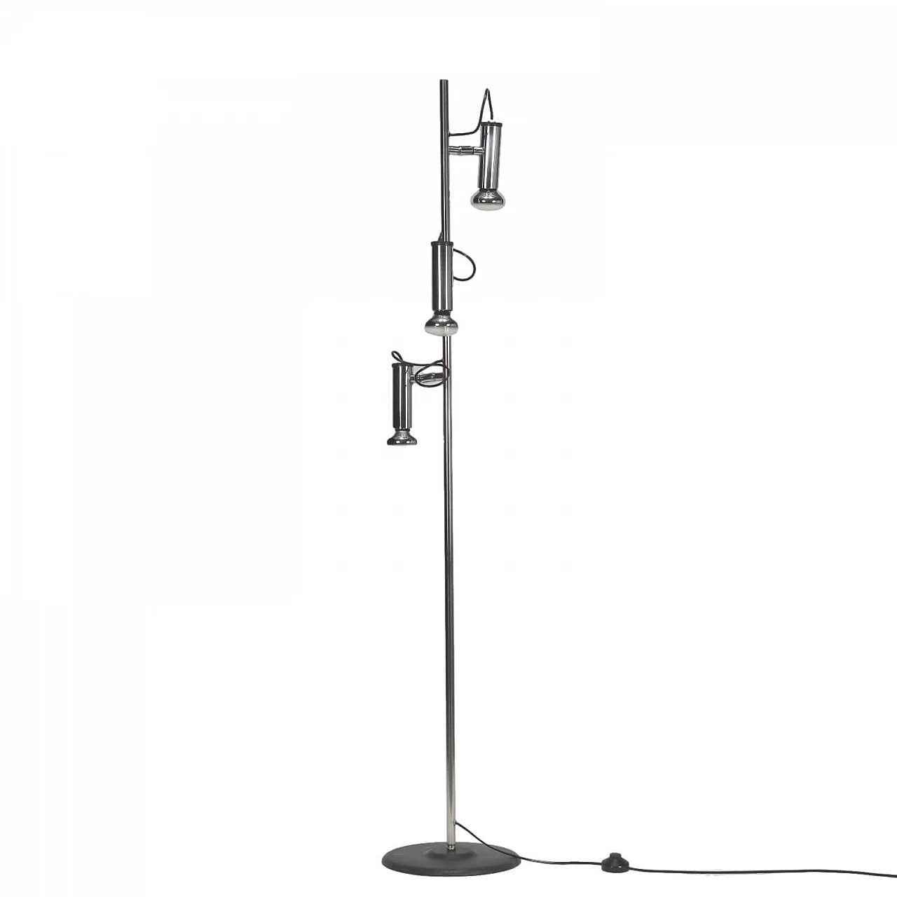 P393 lamp in chromed metal by Luci, 1970s 1