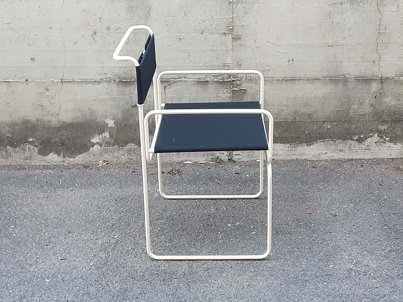 4 Metal and fabric Minny chairs by Giovanni Carini for Planula, 1970s 1