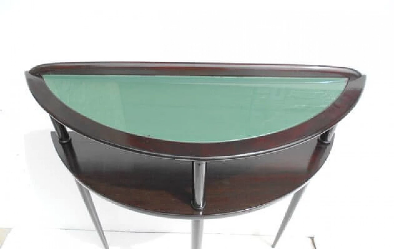 Mahogany console table with glass top attributed to Ico Parisi, 1950s 7