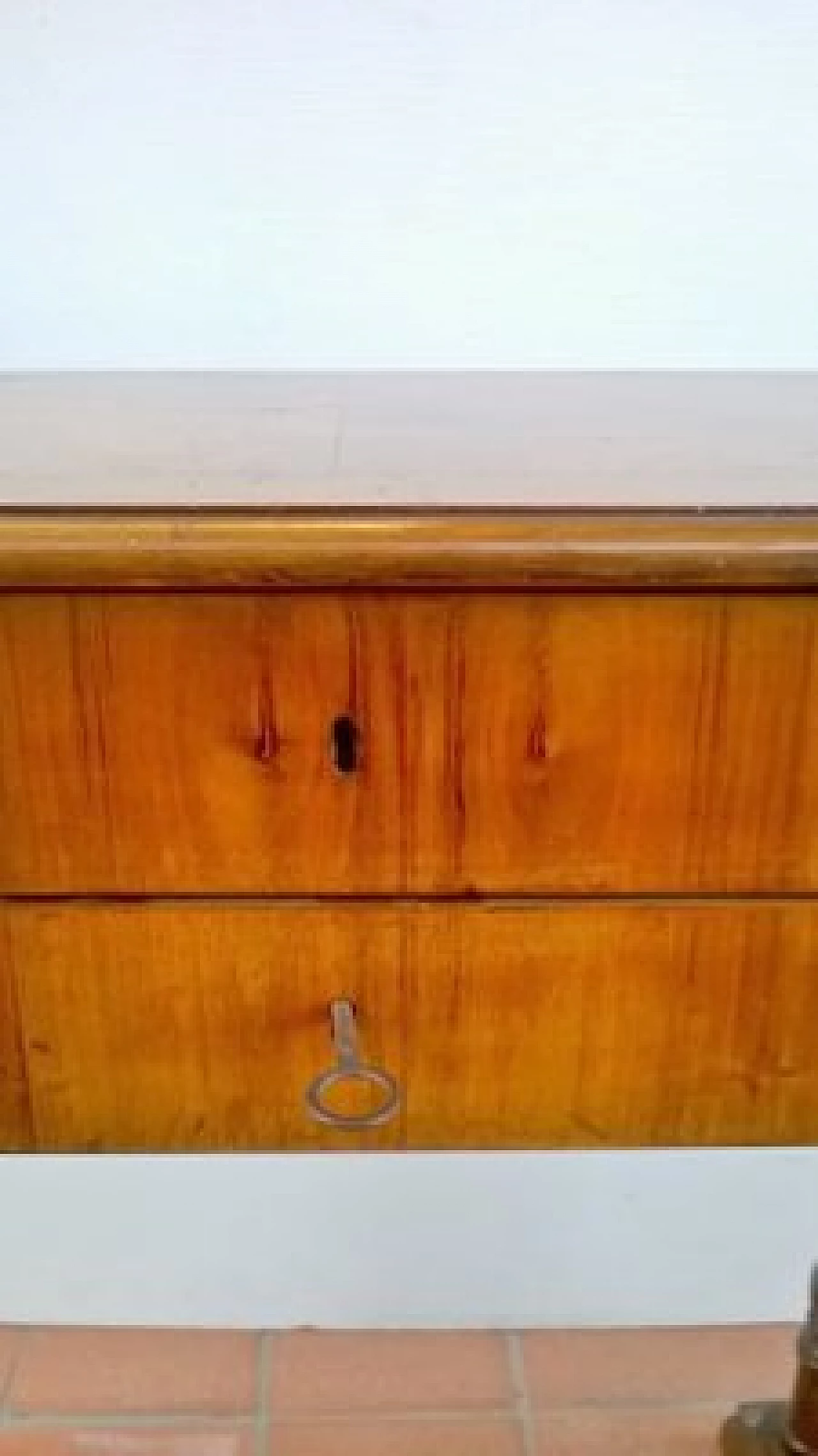 Tavolo da cucito in noce massello tornito, fine '800 6