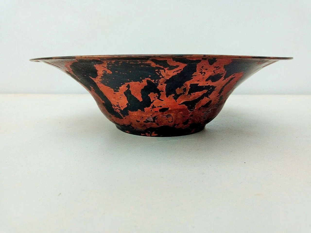 Multicoloured enamelled copper bowl by Paolo De Poli, 1955 4