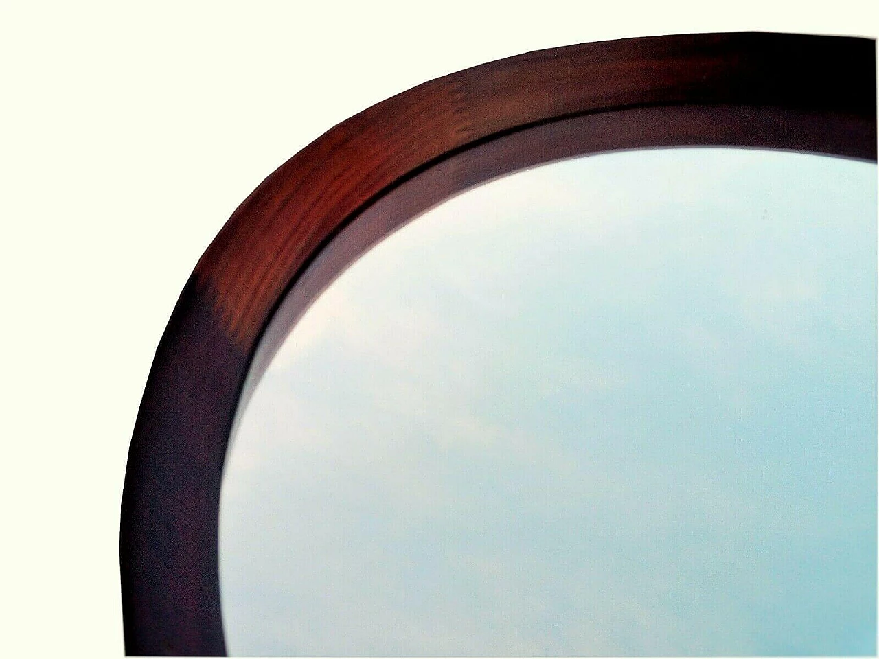 Specchio in teak attribuito alla produzione Saporiti, anni '60 4